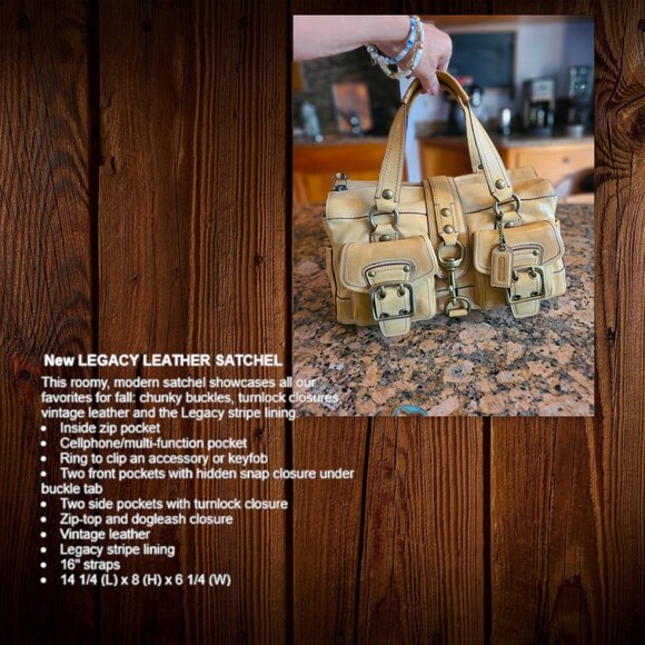 COACH Legacy 10330 65th Anniversary Mandy Y2K Bag in tan - Picture 10 of 12